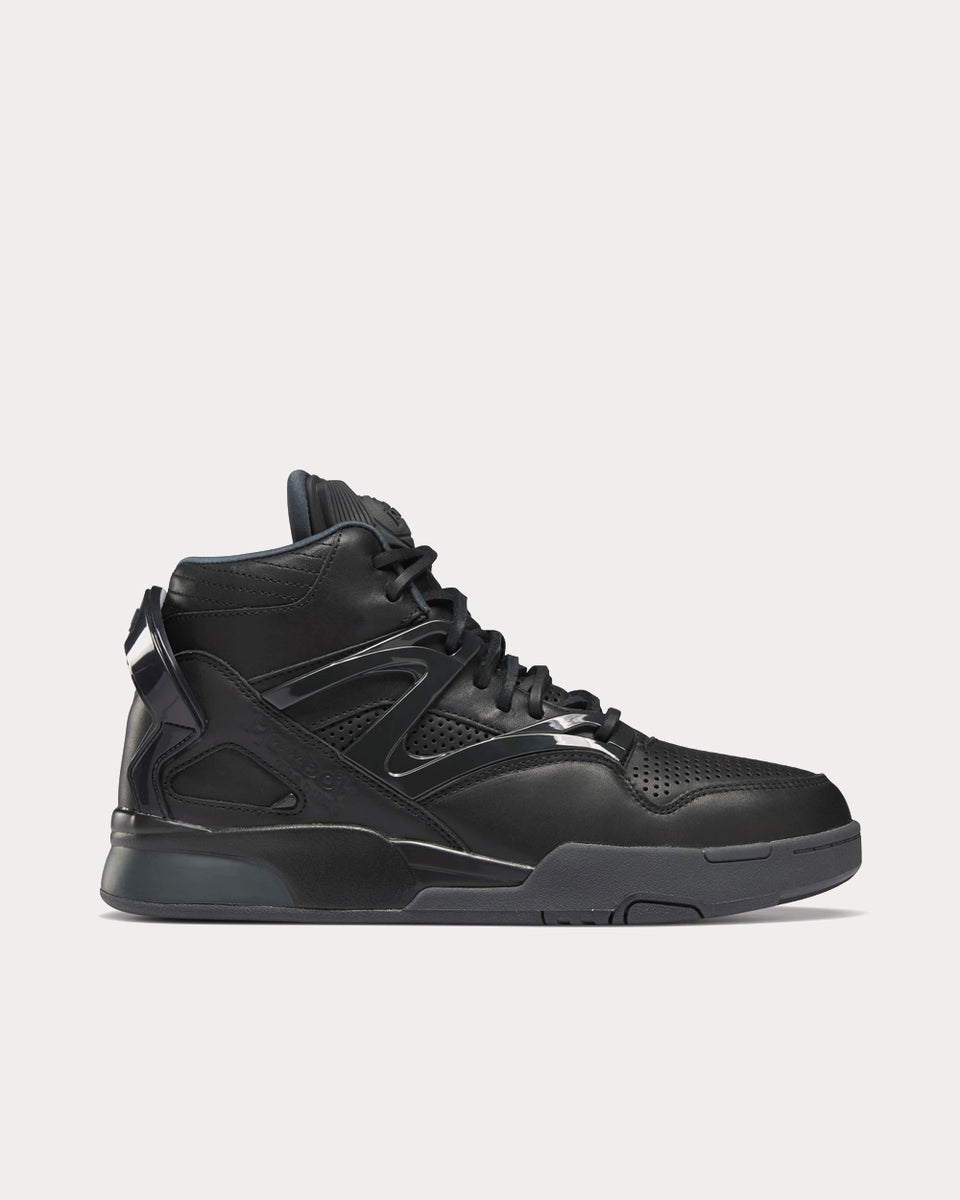 Black reebok on sale high tops