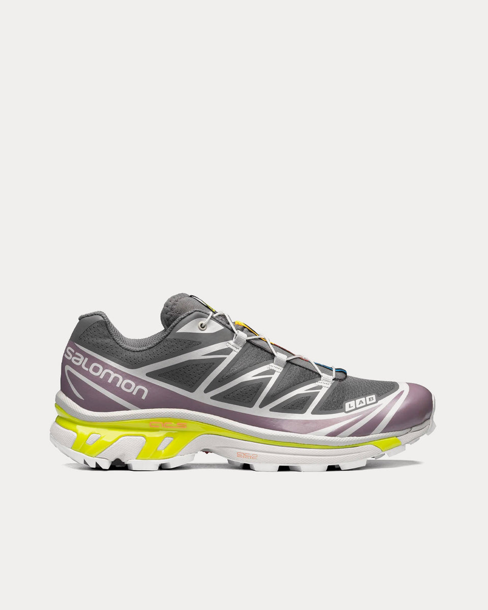 Salomon XT-6 Quiet Shade / Lunar Rock / Evening Primrose Low Top Sneakers