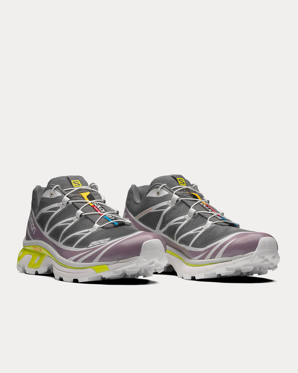 Salomon XT-6 Quiet Shade / Lunar Rock / Evening Primrose Low Top Sneakers