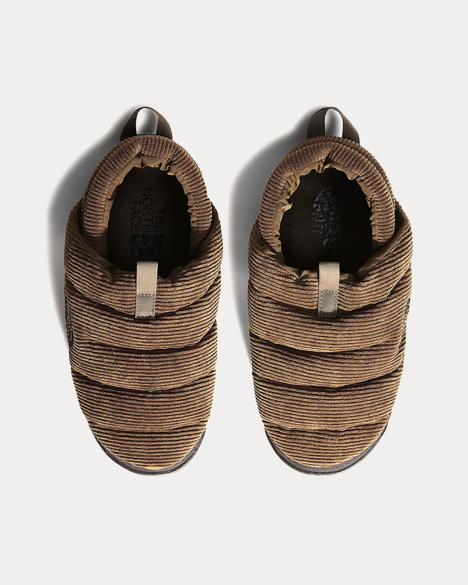 The North Face Nuptse Corduroy Street Mules Military Olive / Black