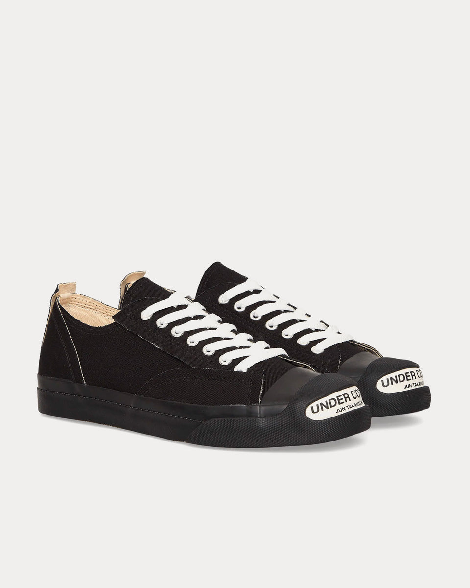 Undercover Canvas Black Low Top Sneakers