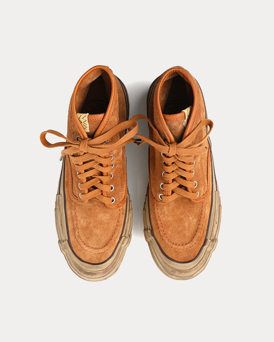 Visvim Liskamm G.Patten Folk Light Brown High Top Sneakers