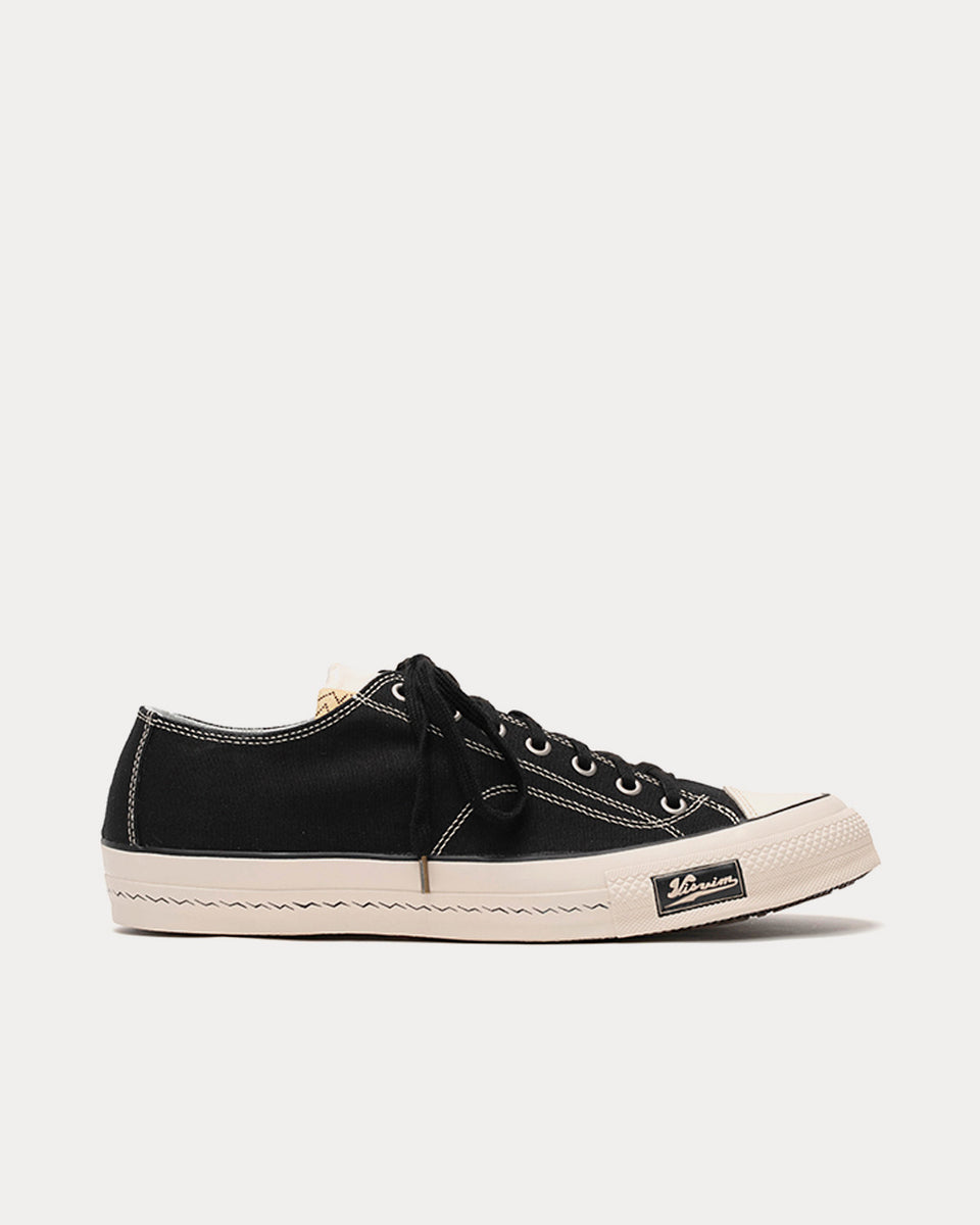 Visvim Skagway Lo Canvas Black Low Top Sneakers - Sneak in Peace