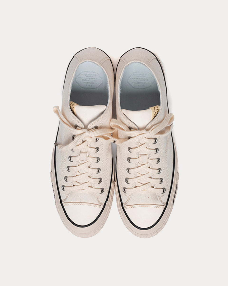 Visvim Skagway Lo Canvas Ivory Low Top Sneakers - Sneak in Peace