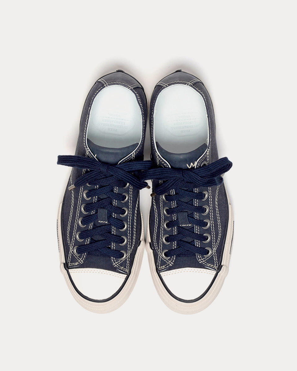 Visvim Skagway Lo G.Cords Navy Low Top Sneakers