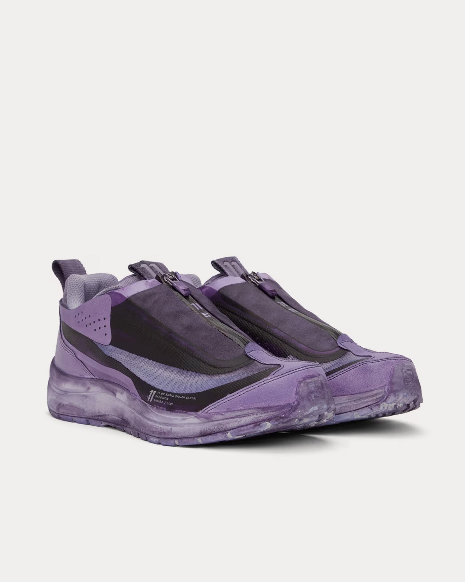 Salomon x 11 By Boris Bidjan Saberi Bamba V2 Murex Purple Low Top Sneakers - 2