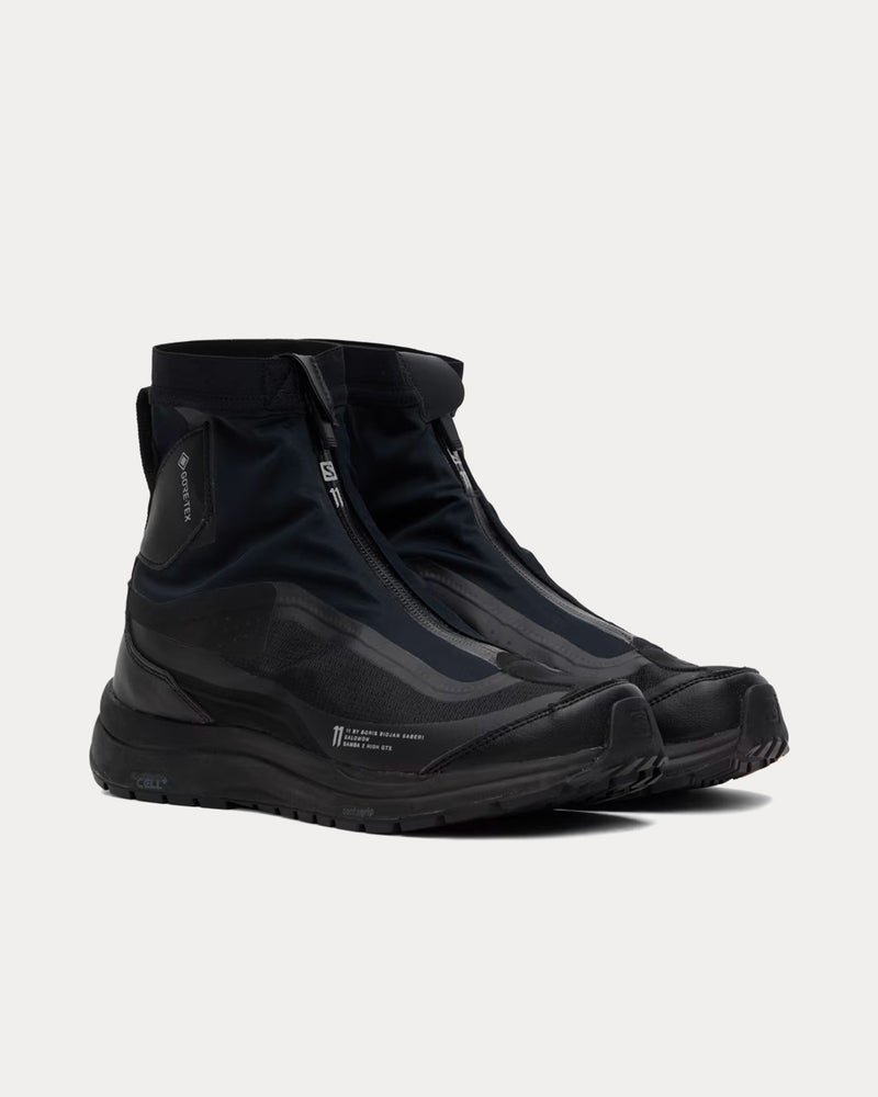 Salomon x 11 By Boris Bidjan Saberi Bamba 2 Gore-Tex Black High Top Sneakers - 2