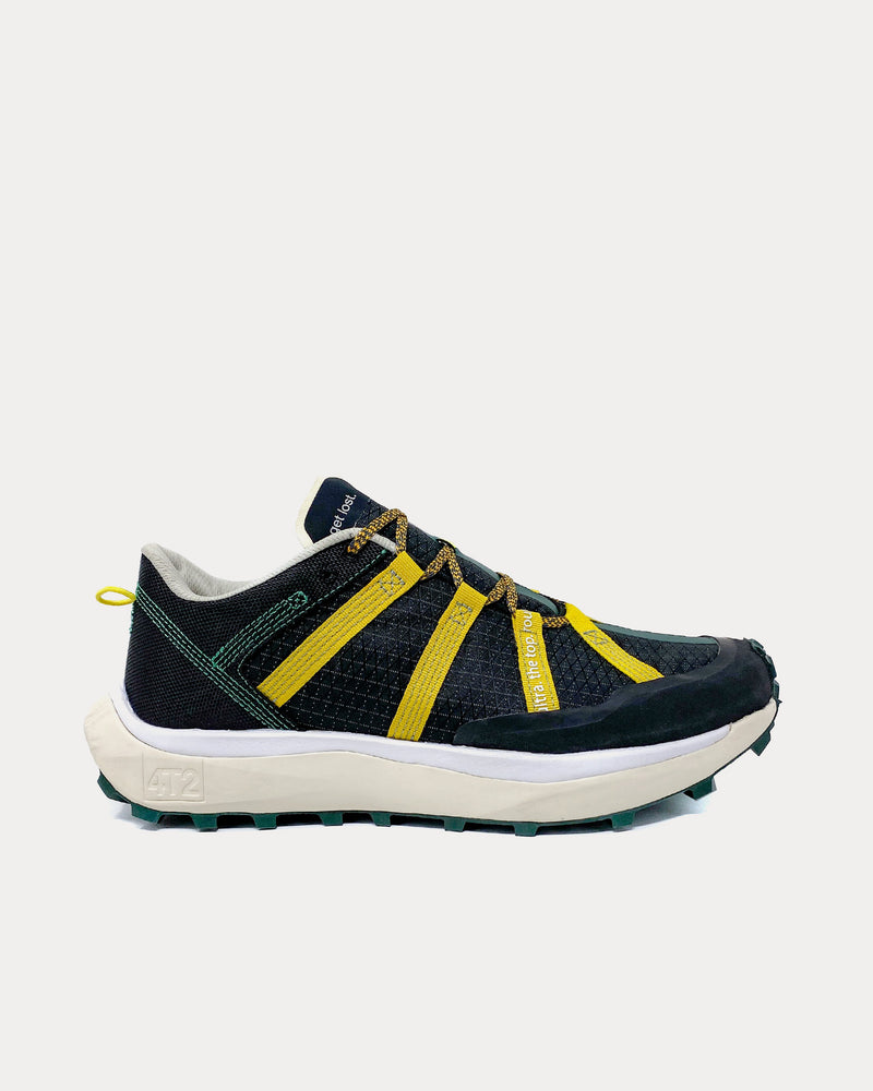 4T2 Get Lost Black / Yellow Running Shoes - 1