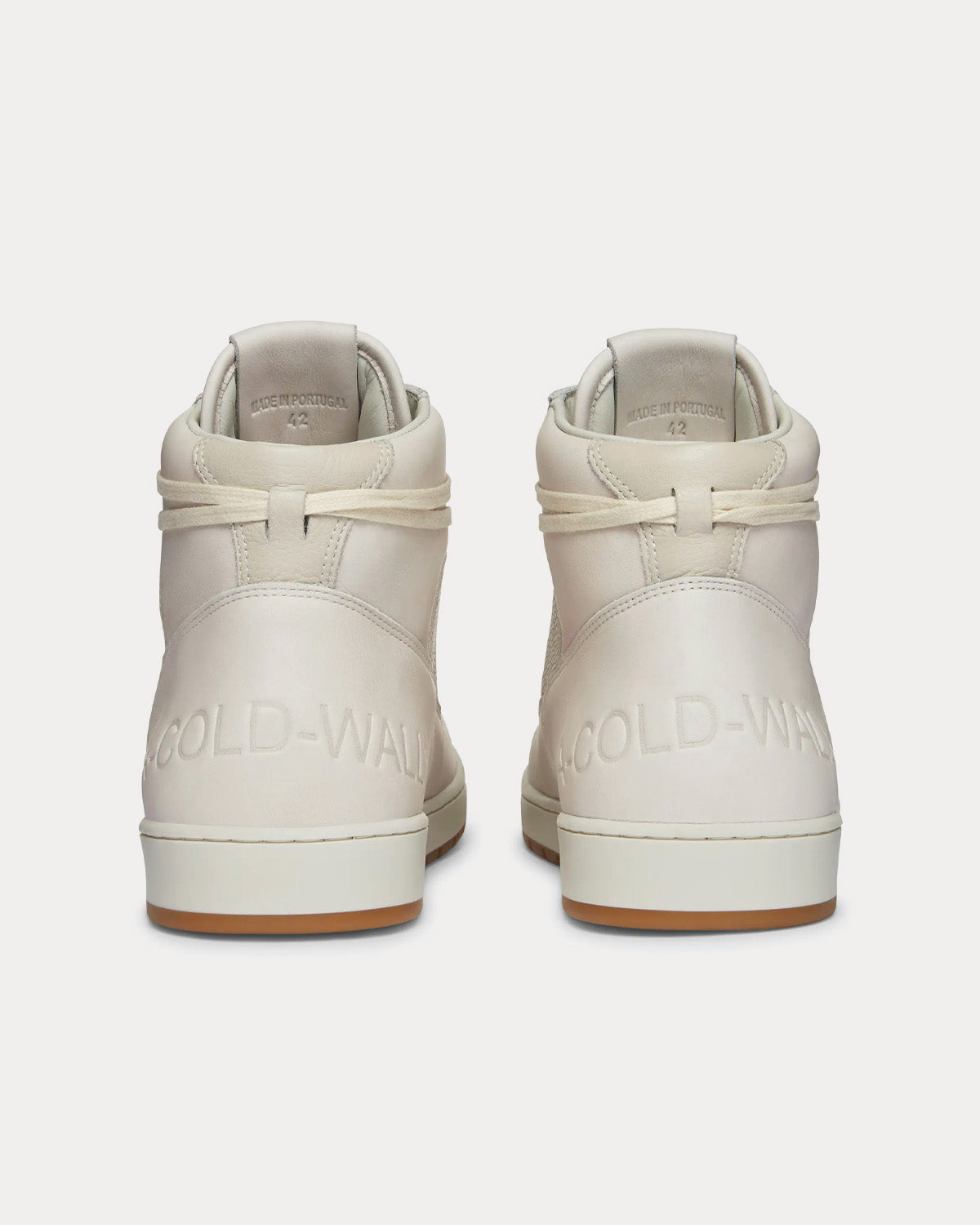 A-COLD-WALL* Luol Leather Tan High Top Sneakers - 4