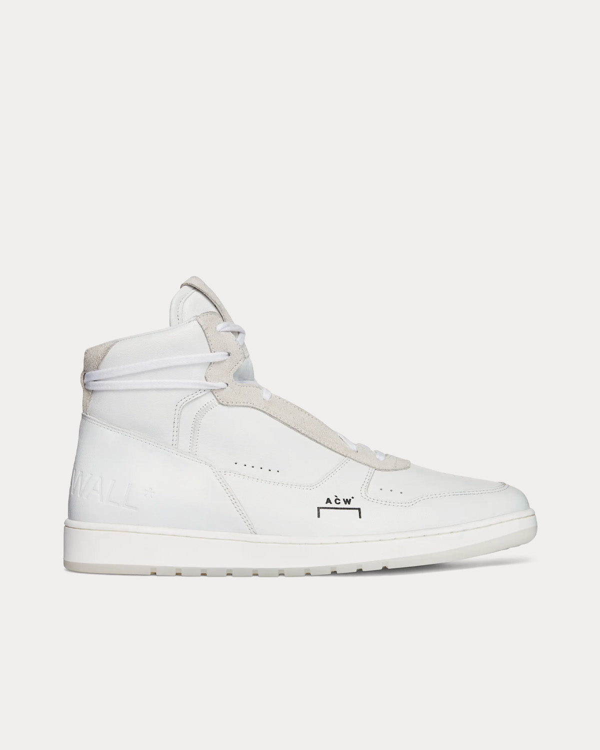 A-COLD-WALL* Luol Leather Optic White High Top Sneakers - 1