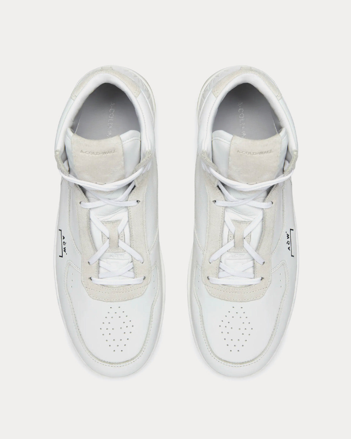 A-COLD-WALL* Luol Leather Optic White High Top Sneakers - 2