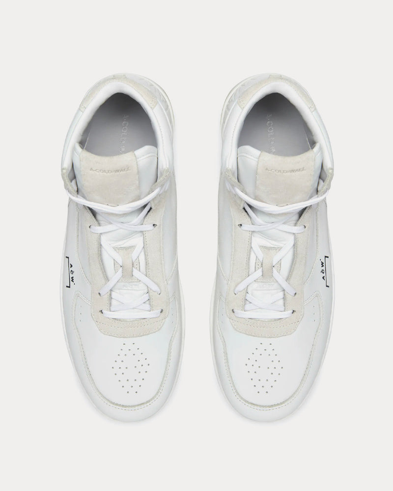 A-COLD-WALL* Luol Leather Optic White High Top Sneakers - 2