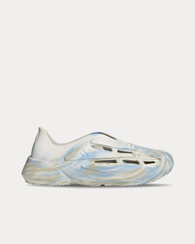 Adidas Lightblaze Moc White / Blue Slip On Sneakers