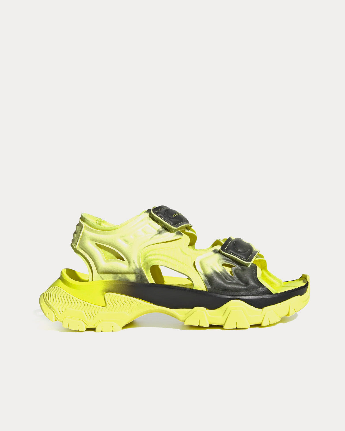 Adidas X Stella McCartney Hiking Sandal Frozen Yellow Frozen Yellow Core Black Black Slip Ons Sneak in Peace