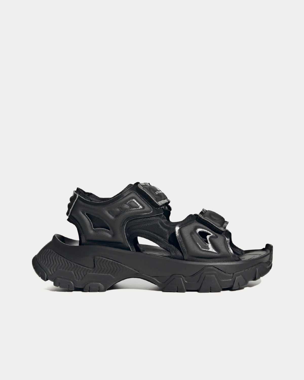 Adidas X Stella McCartney Hika Outdoor Sandal Core Black / Cloud White / Grey Four Slip Ons - 1