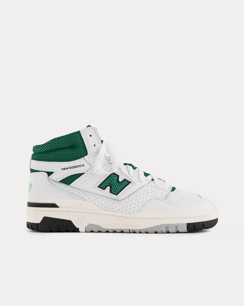 New Balance x Aime Leon Dore 650r Leather White / Green High Top Sneakers - 1