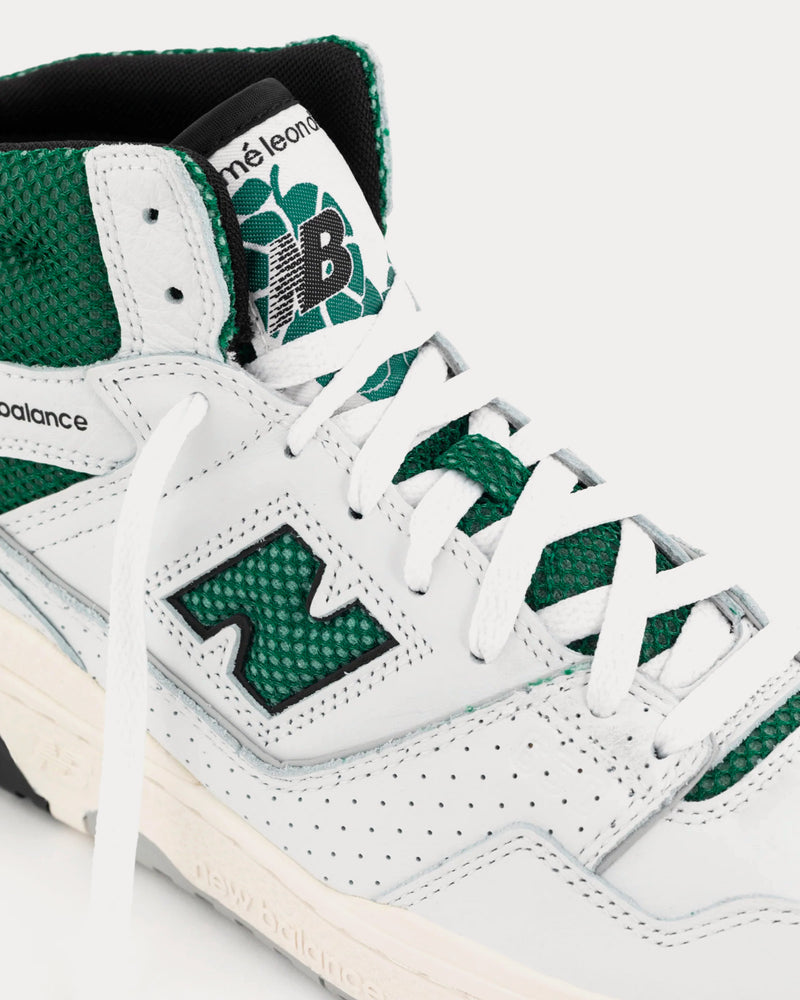 New Balance x Aime Leon Dore 650r Leather White / Green High Top Sneakers - 2