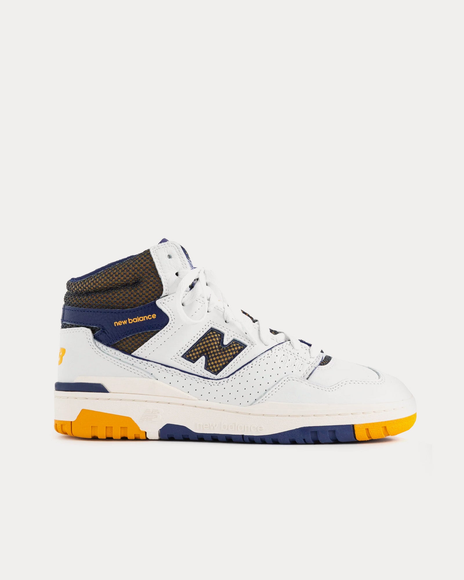 New Balance x Aime Leon Dore 650r Leather White / Yellow High Top Sneakers - 1