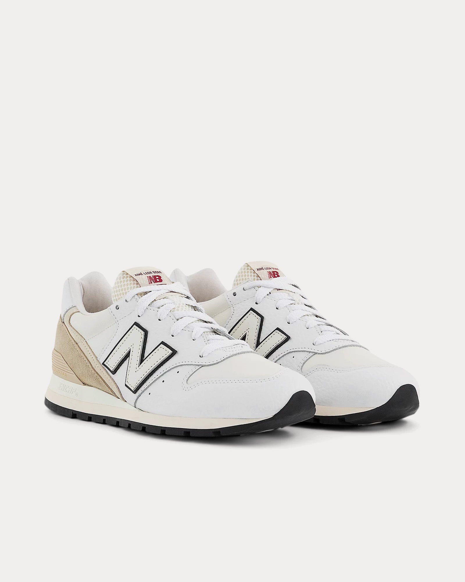 New Balance x Aime Leon Dore Made in USA 996 White Sandstone Low Top Sneakers Sneak in Peace