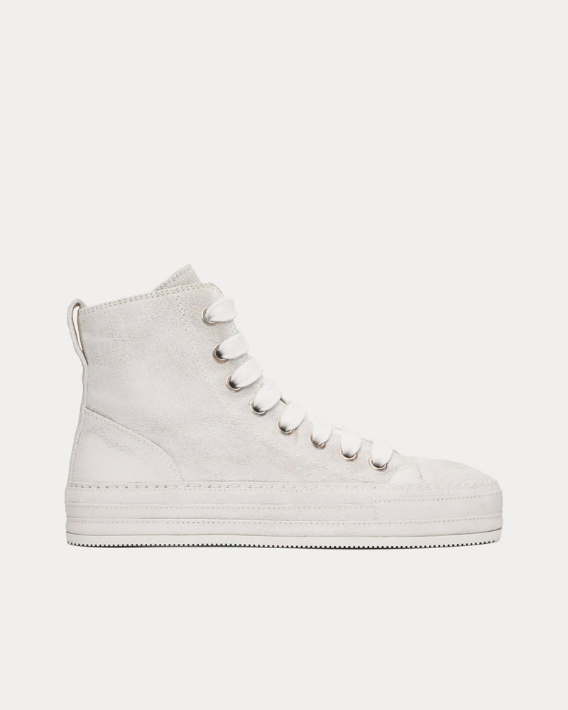 Ann Demeulemeester Raven White High Top Sneakers - 1