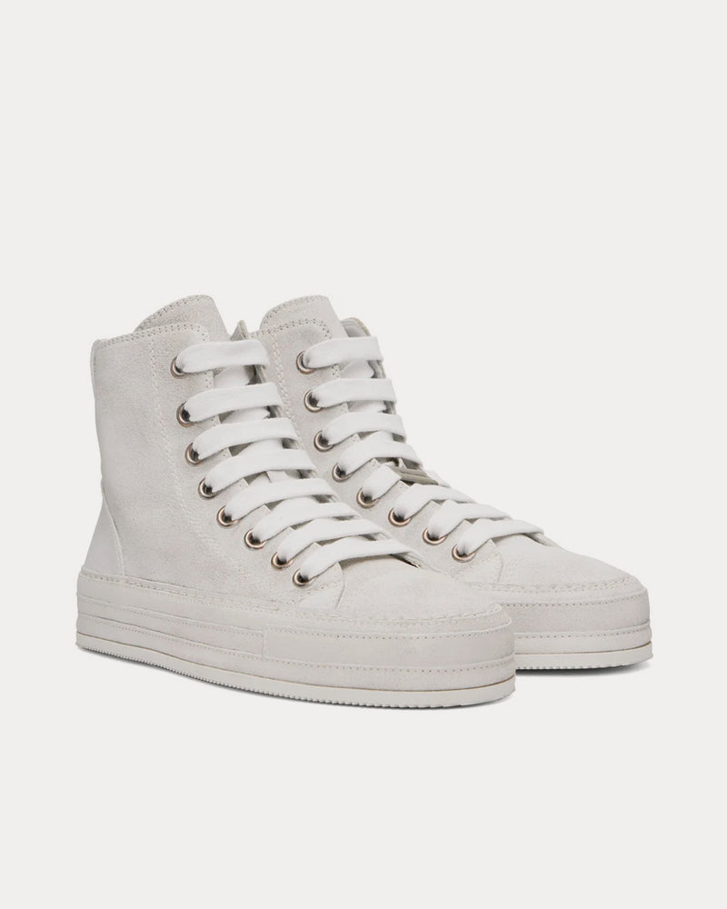 Ann Demeulemeester Raven White High Top Sneakers - 2