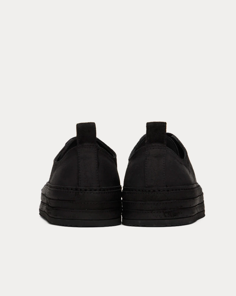 Ann Demeulemeester Gert Leather Black Low Top Sneakers - 3