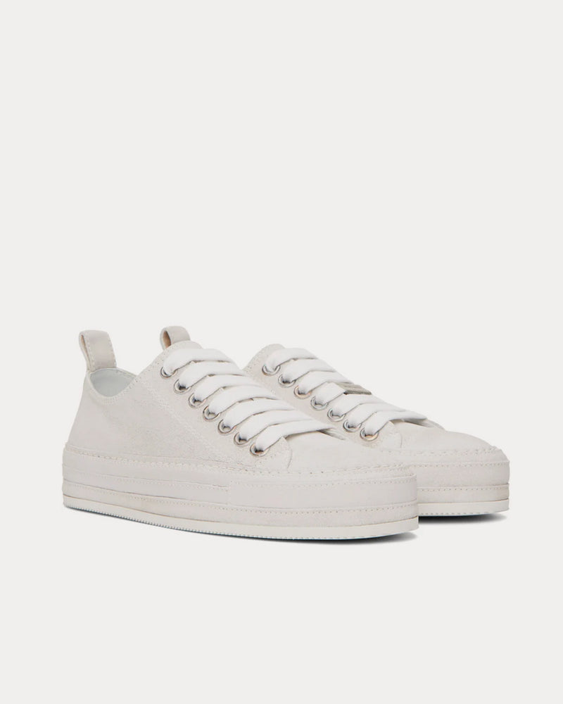 Ann Demeulemeester Gert Leather White Low Top Sneakers - 2