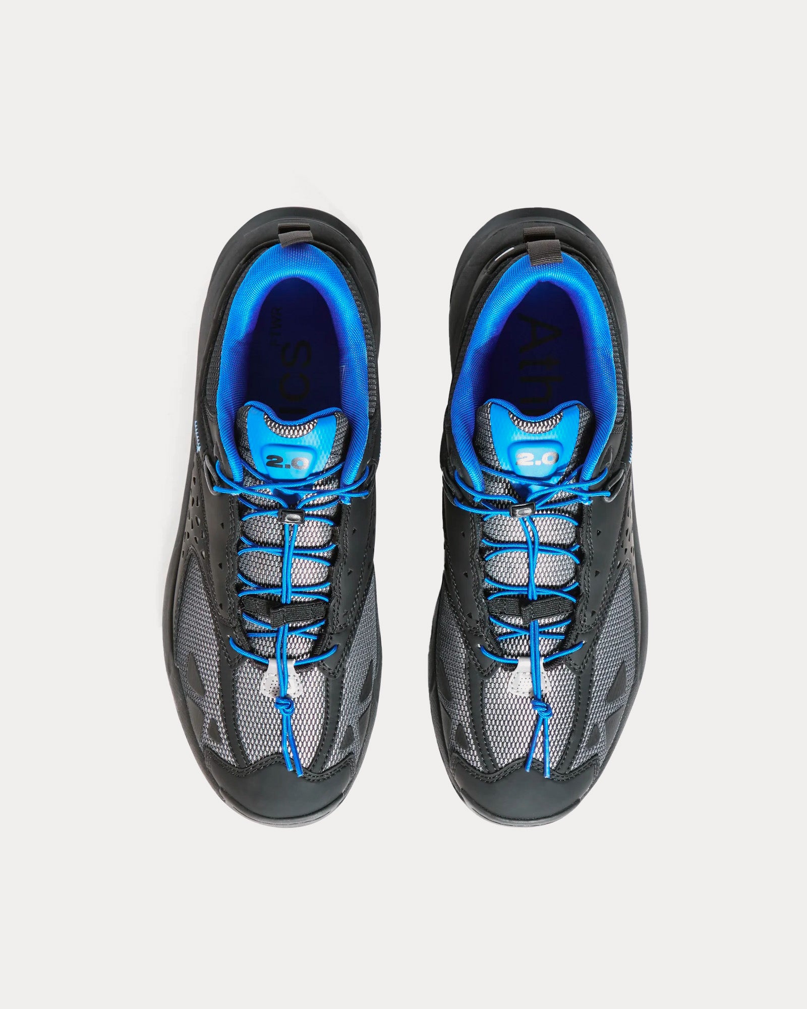 Athletics FTWR 2.0 Black / Dazzling Blue Low Top Sneakers - 2