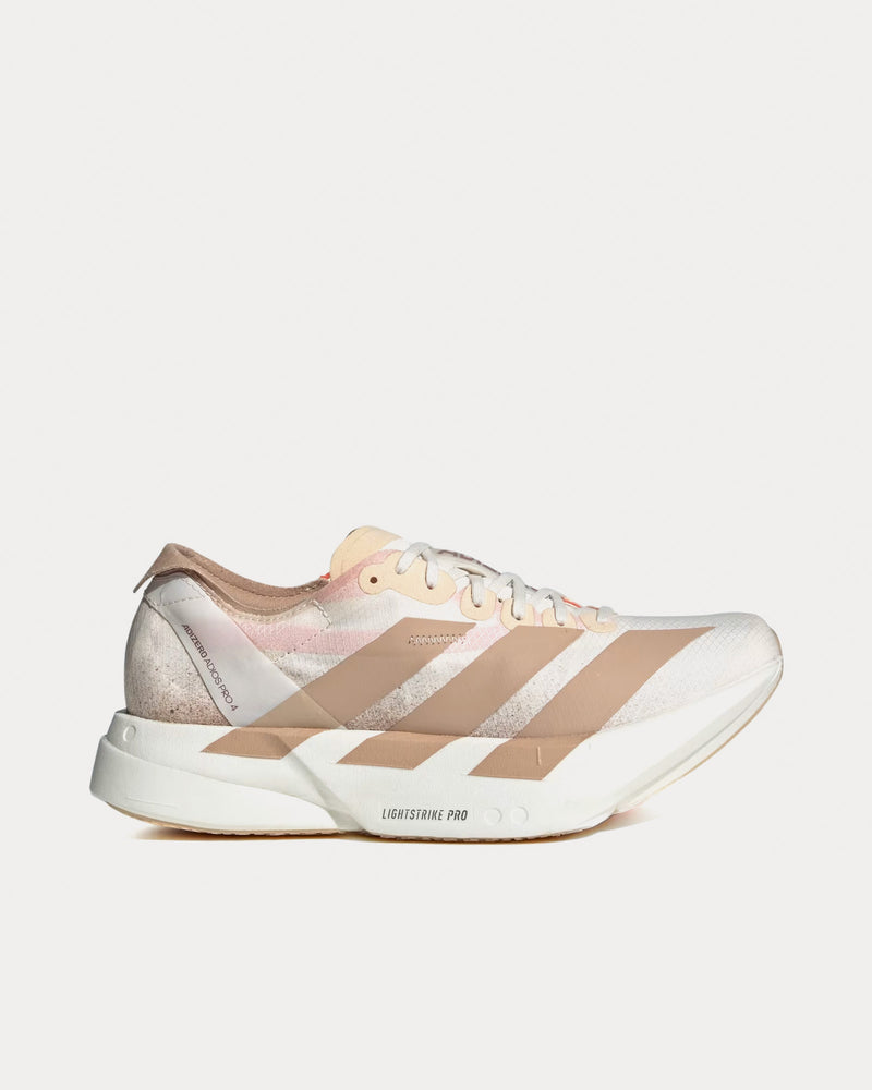 Adidas Adizero EVO SL Chalk White / Warm Sandstone / Semi Impact Orange Running Shoes - 1