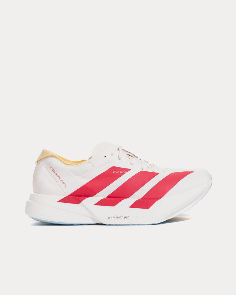 Adidas Adizero EVO SL Off White / Semi Lucid Red / Clear Sky Running Shoes - 1