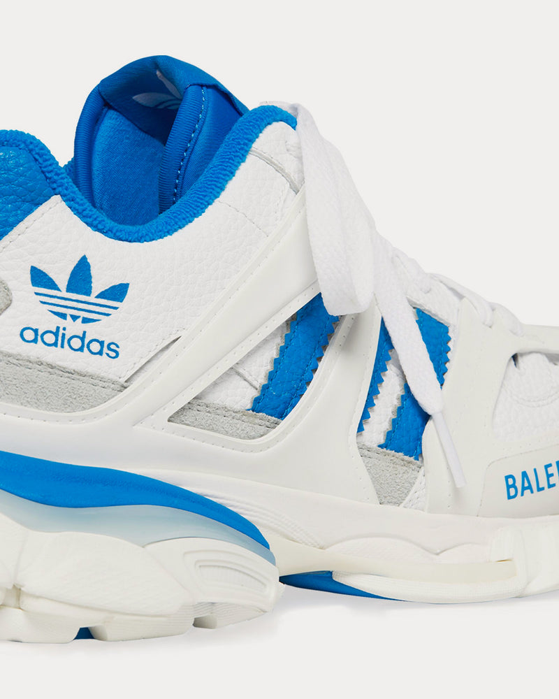 Balenciaga x Adidas Track Forum White / Blue Low Top Sneakers - 6