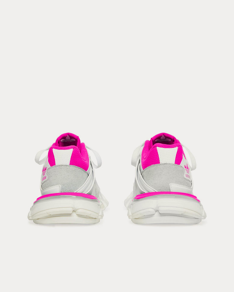 Balenciaga x Adidas Track Forum White / Pink Low Top Sneakers - 4