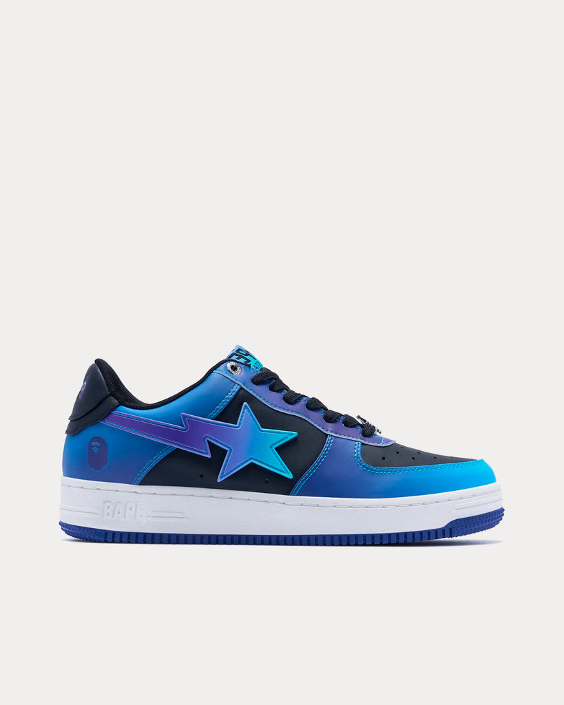 Bape Sta #7 Blue / Black Low Top Sneakers