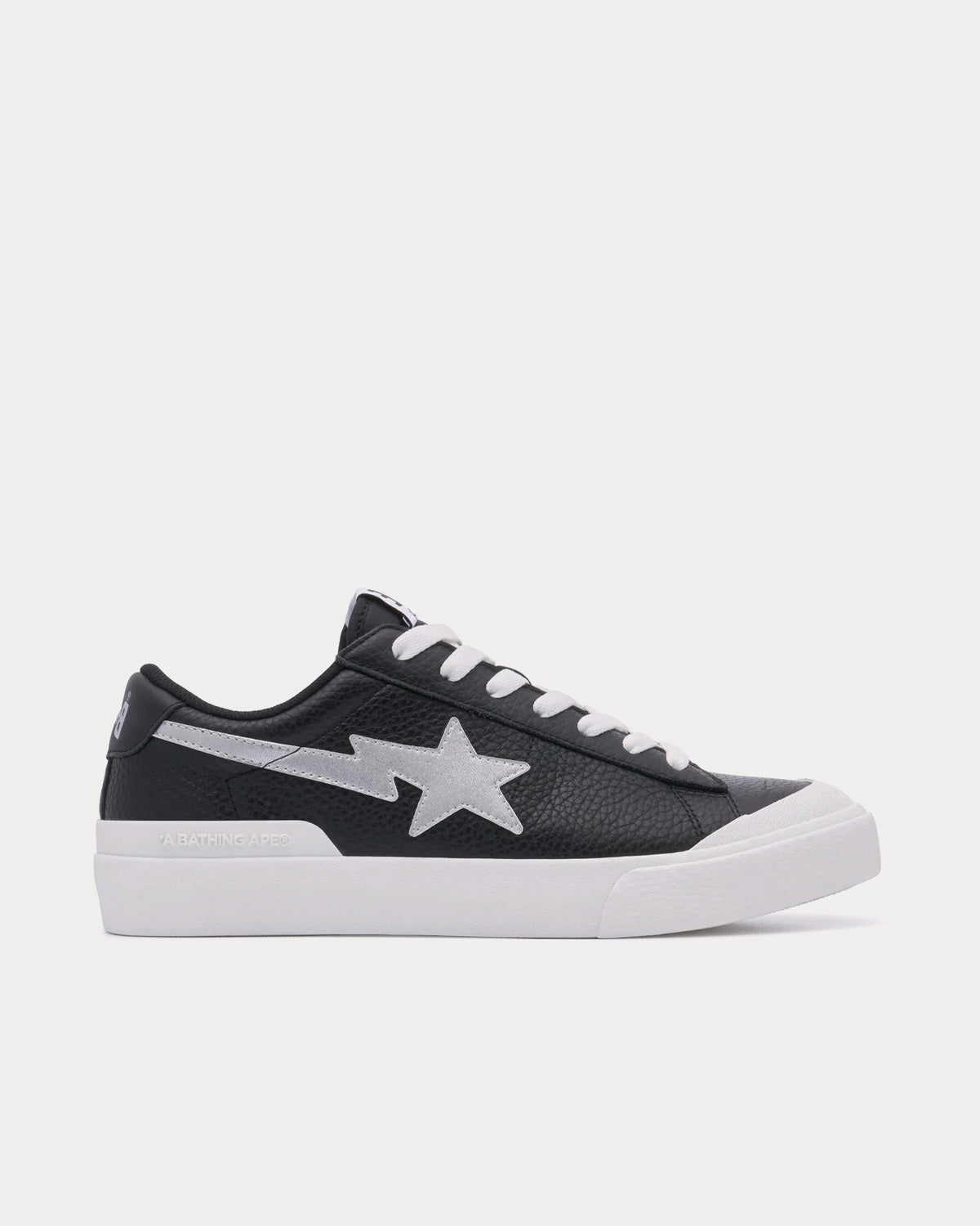 A Bathing APE Mad Sta #1 Black / Silver Low Top Sneakers - 1