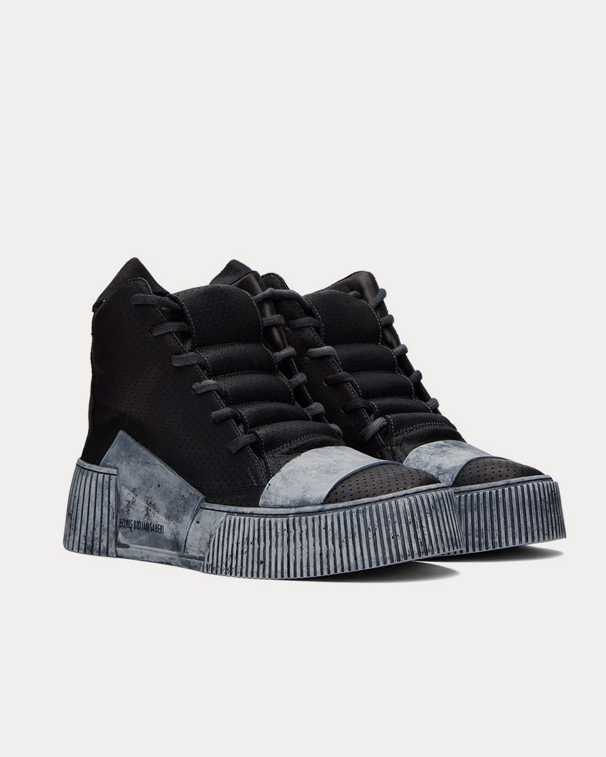 Boris Bidjan Saberi Bamba 1.1 Black High Top Sneakers - 2