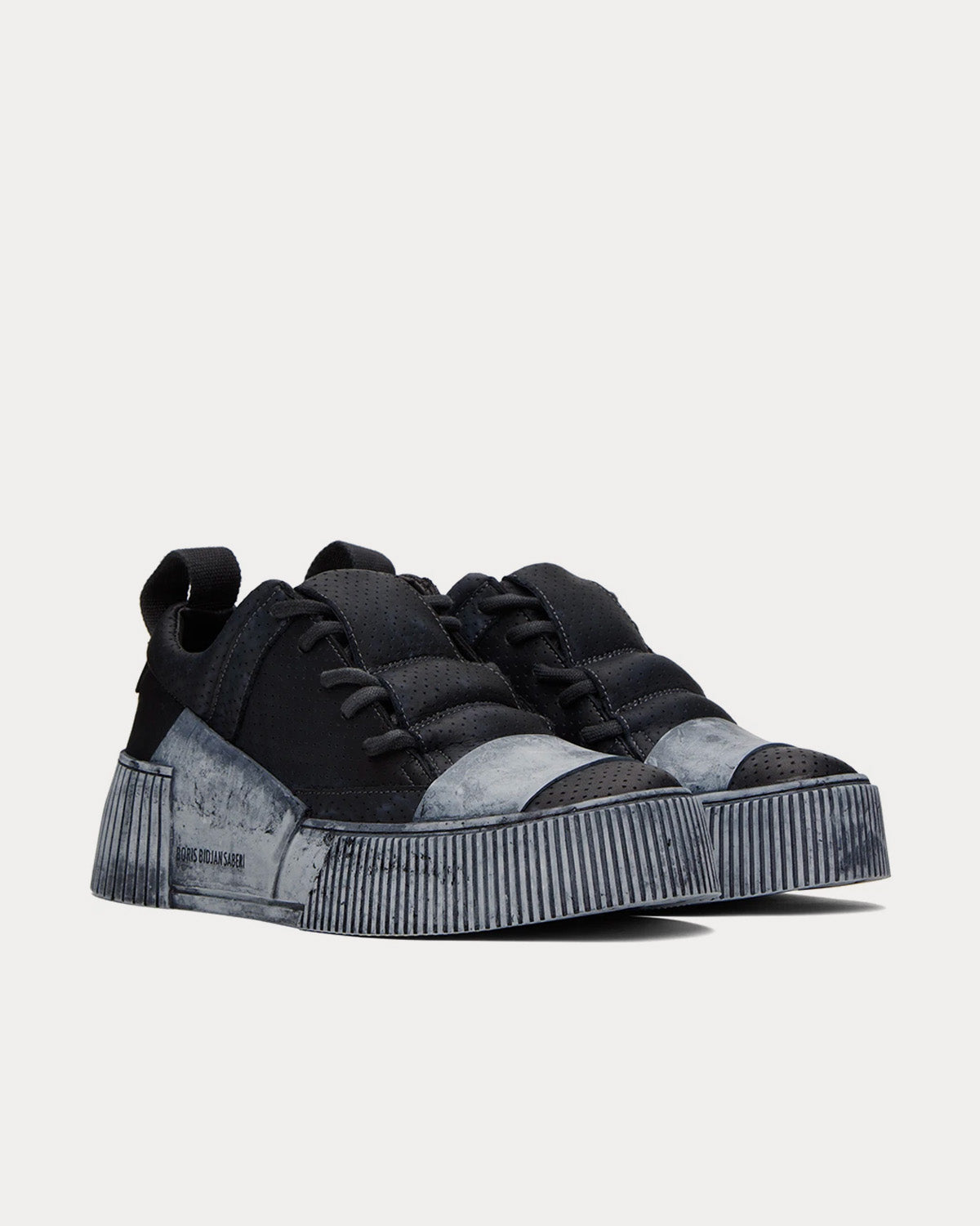 Boris Bidjan Saberi Bamba 2.1 Black Low Top Sneakers - 2