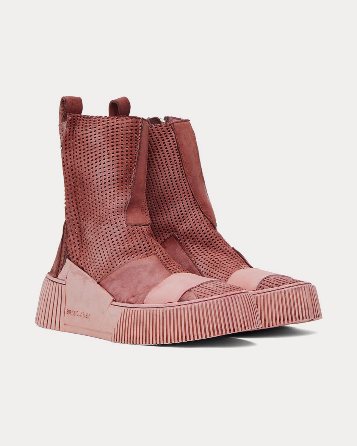 Boris Bidjan Saberi Bamba 5 Mellow Rose High Top Sneakers - 2