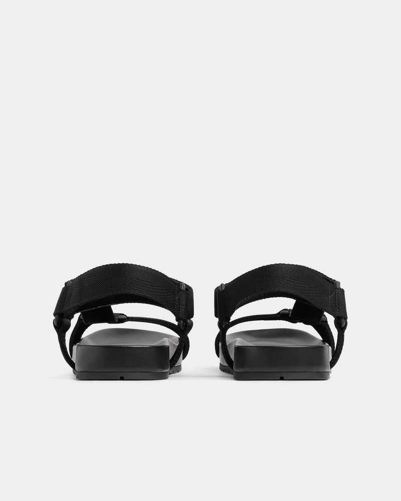 Bottega Veneta Trip Technical Nylon Black Sandals - 3