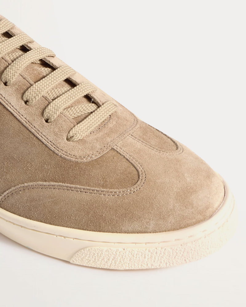 Brunello Cucinelli Coda di Rondine Suede Sand Beige Low Top Sneakers - 2