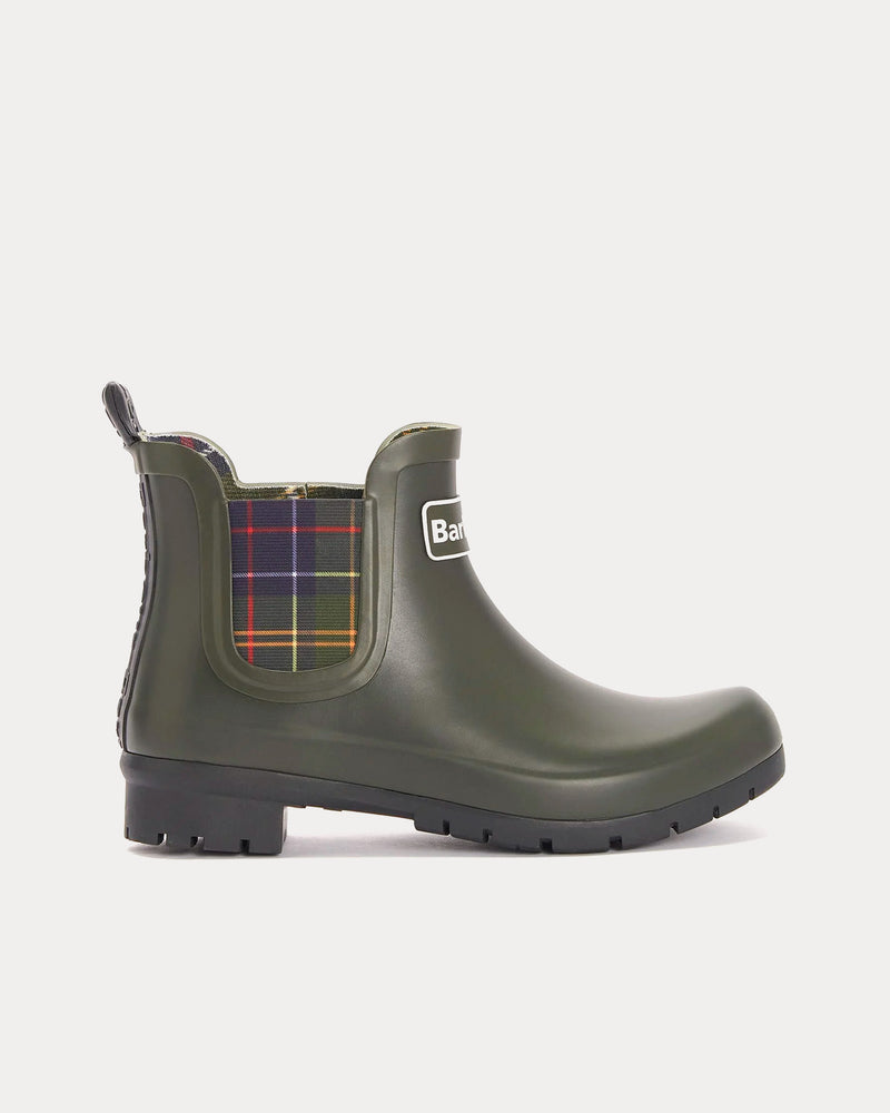 Barbour Kingham Wellingtons Olive Boots - 1