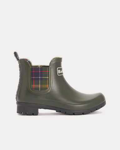 Barbour Kingham Wellingtons Olive Boots