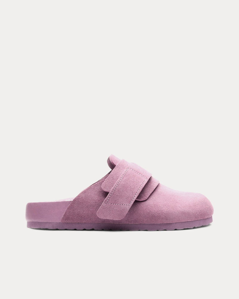 Birkenstock x Tekla Nagoya Shearling Mauve Mules - 1