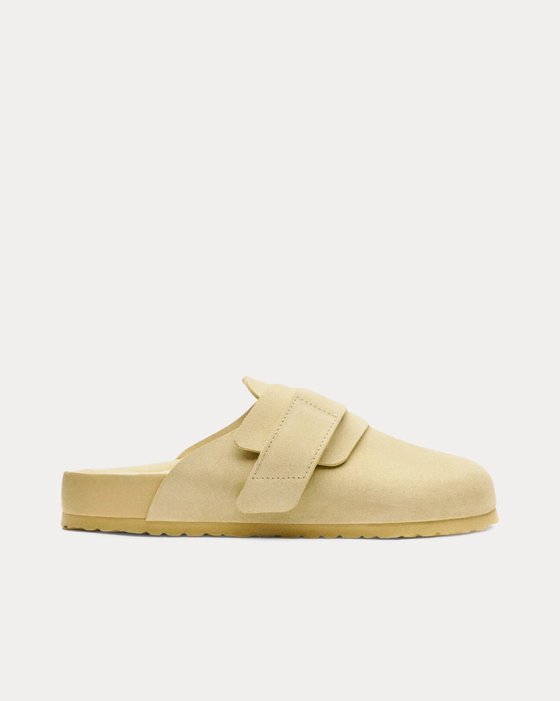 Birkenstock x Tekla Nagoya Shearling Straw Mules - 1