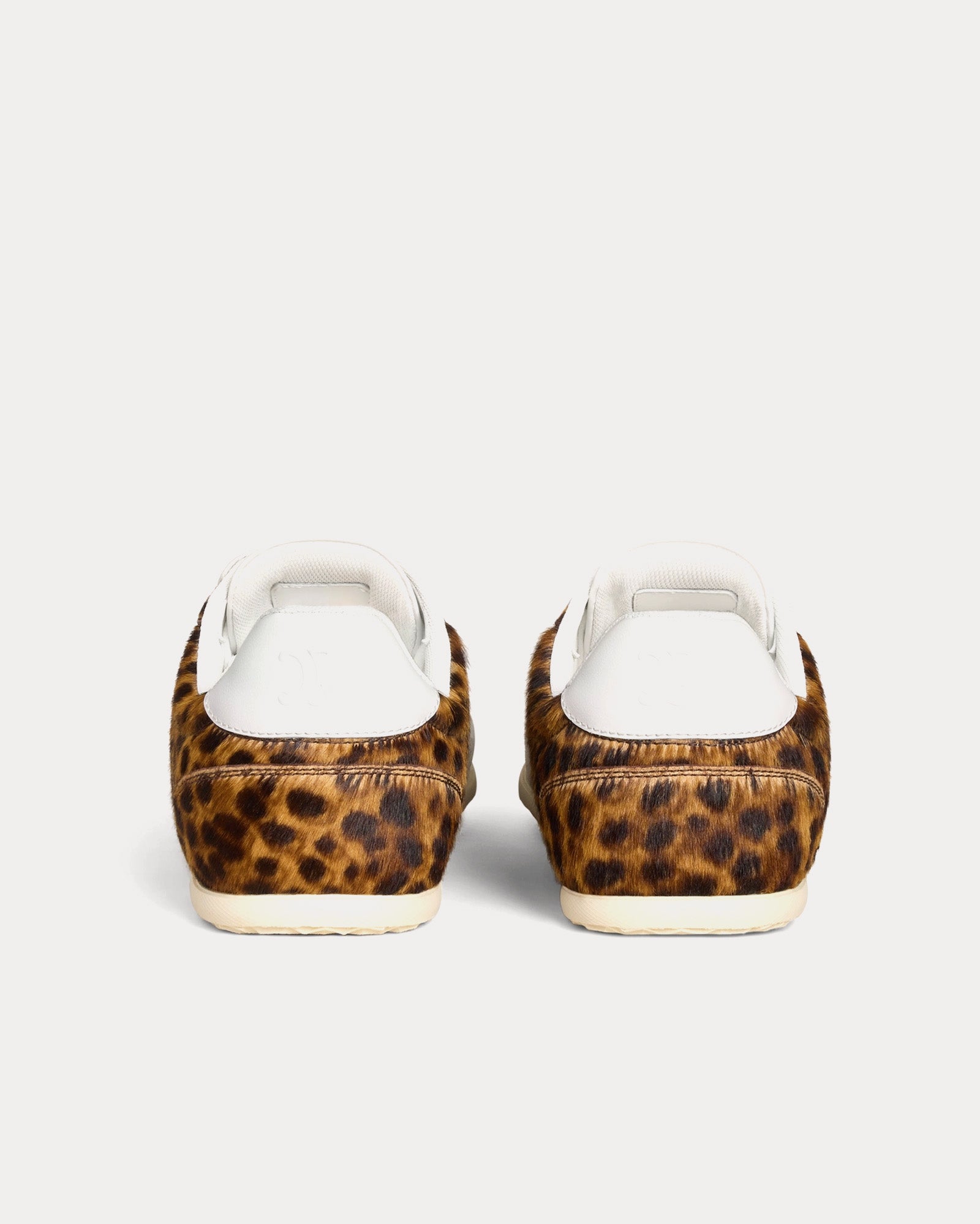 Celine Jogger Leopard Printed Hairy Calfskin Brown / Beige / Grey / Optic White Low Top Sneakers - 3