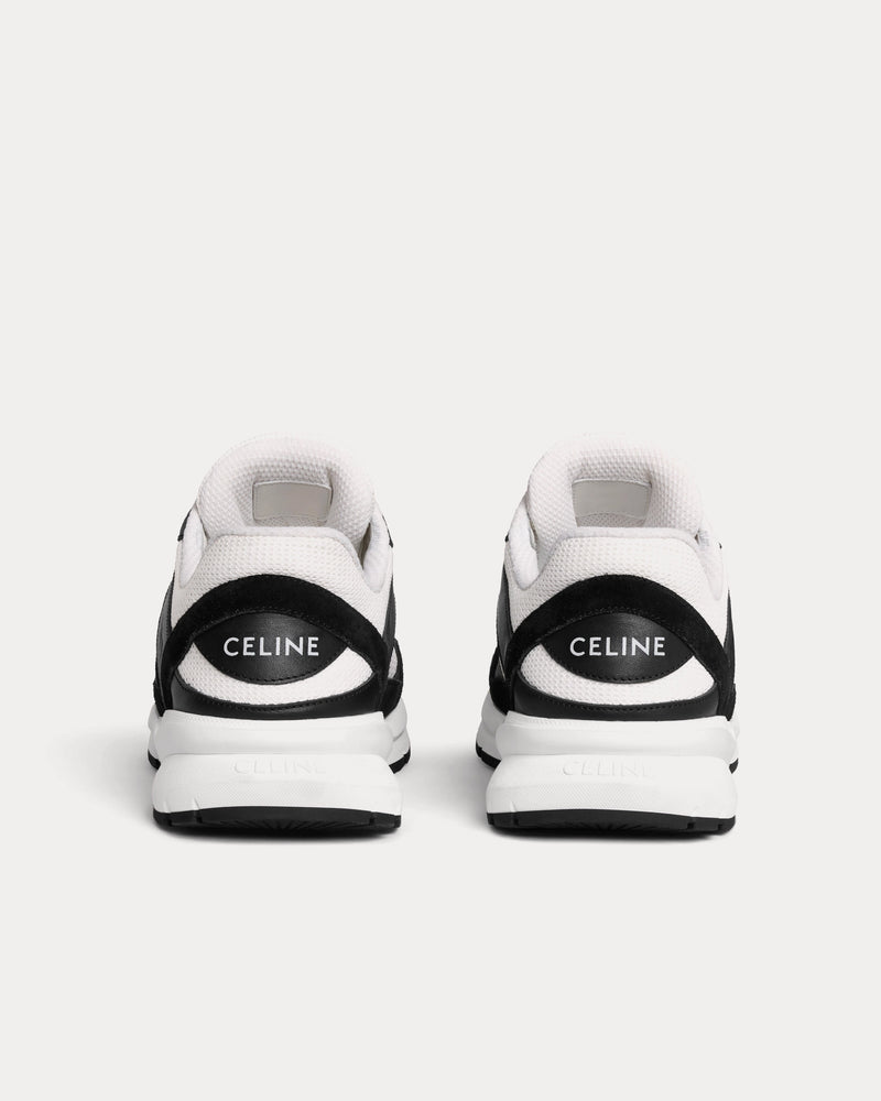 Celine CR-03 Runner Mesh, Suede & Calfskin Black / Optic White Low Top Sneakers - 3