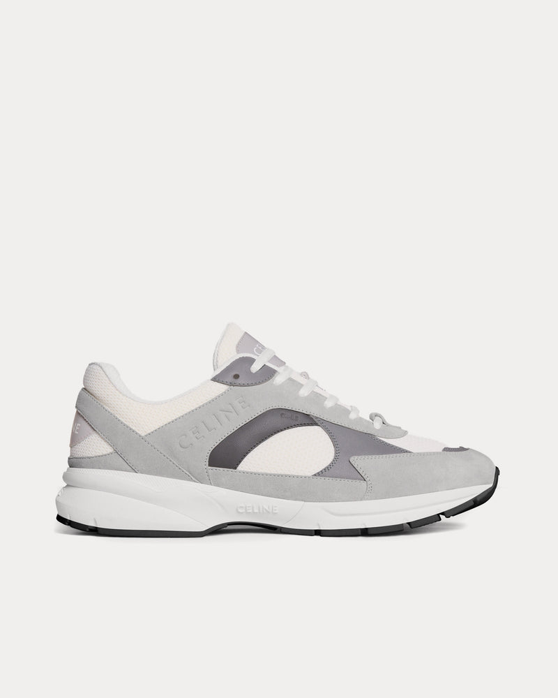 Celine CR-03 Runner Mesh, Suede & Calfskin Grey Low Top Sneakers - 1