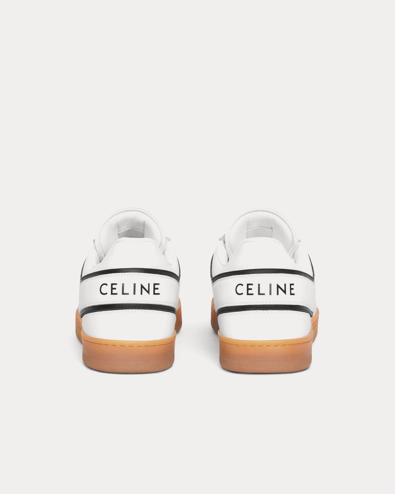 Celine CT-10 Lace-Up Suede & Calfskin Optic White / Grey / Black / Beige Low Top Sneakers - 3