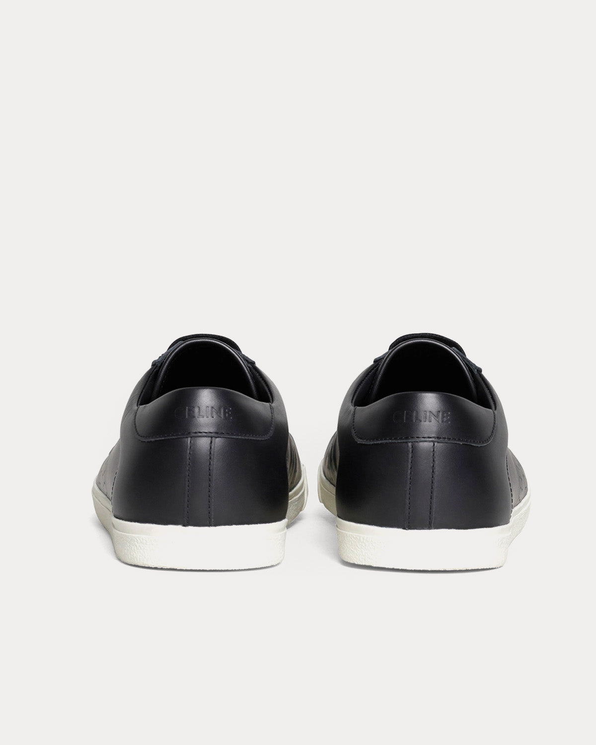 Celine Triomphe Calfskin Black Low Top Sneakers - 3