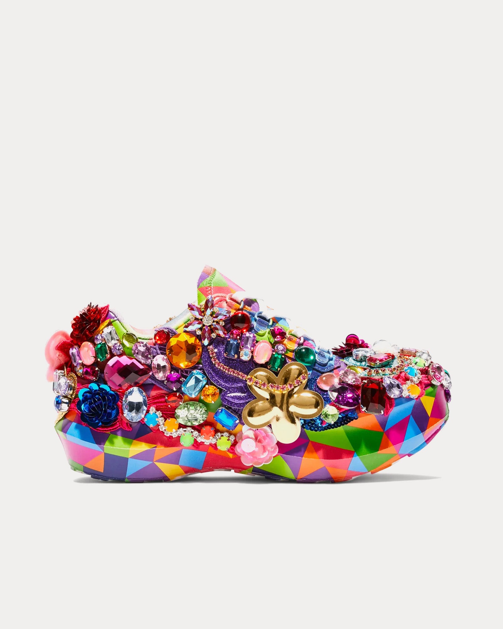 Salomon x Comme des Garçons x Kids Love Gaite SR811 Embellished Platform Multi Low Top Sneakers - 1