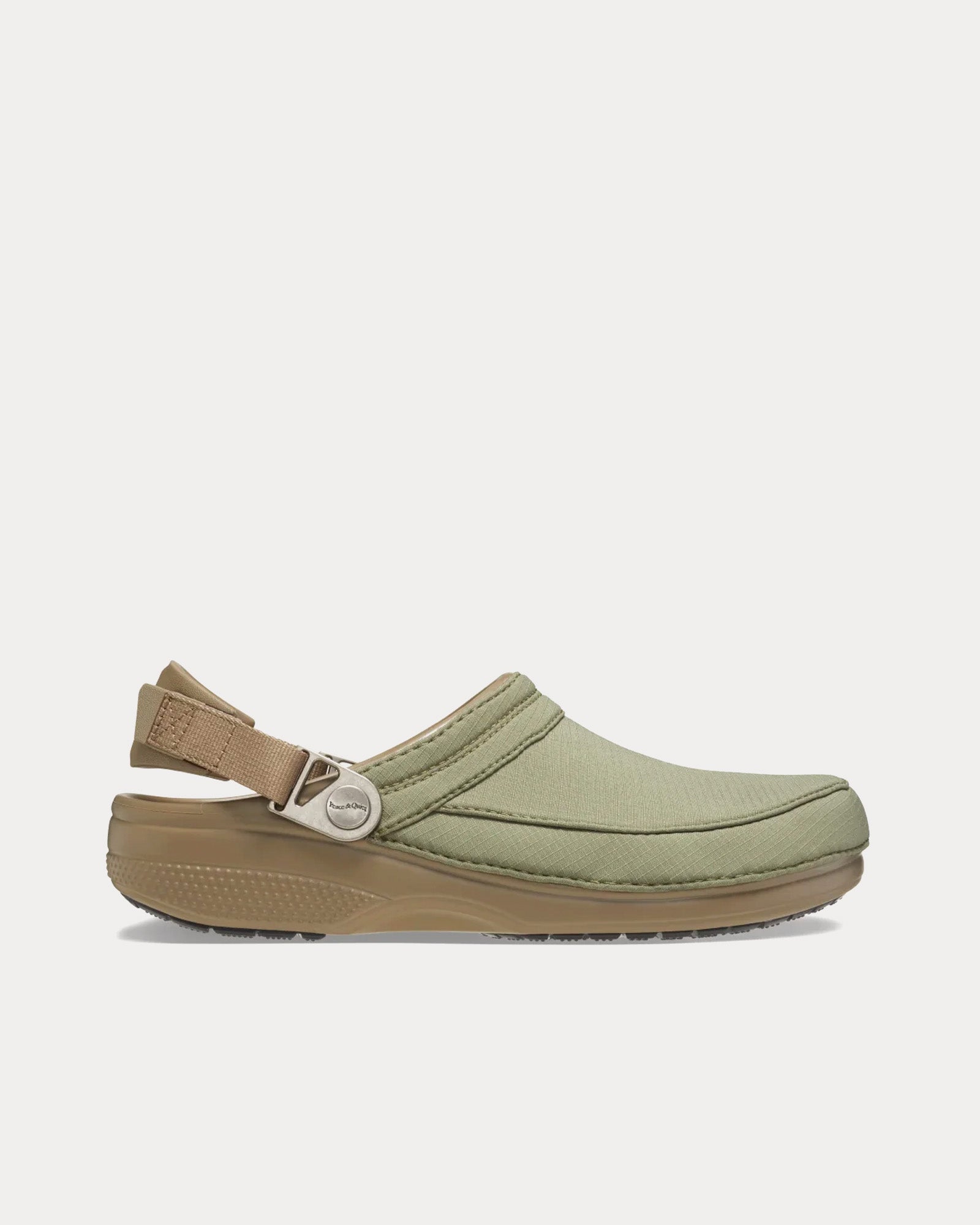 Crocs x Museum of Peace & Quiet Classic Khaki Clogs - 1